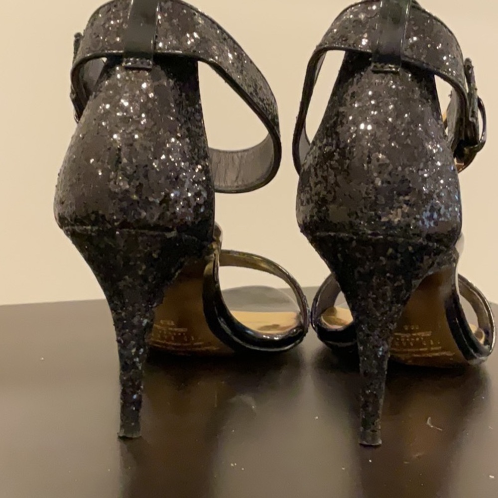 Ted Baker black sequined dress sandals size 8.5 - Picture 3 of 6
